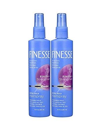 Finesse Finish + Strengthen Extra Hold Non-Aerosol Hair Spray  8.5 oz  2 pk