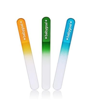Babygoal Newborn Nail File Baby Nail Files 3 Pack with a Pouch,Genuine Czech Float Glass, Perfect Shower Gift for Newborns,Toddlers,Infant, Babies &Young Children, Baby Shower Gift 3NF02 3nf02-us - Buy Online on GoSupps.com