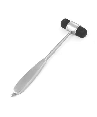 OdontoMed2011 Dejerine Percussion Hammer Diagnostic Instruments Stainless Steel Silver 2 Sided Rubber Head