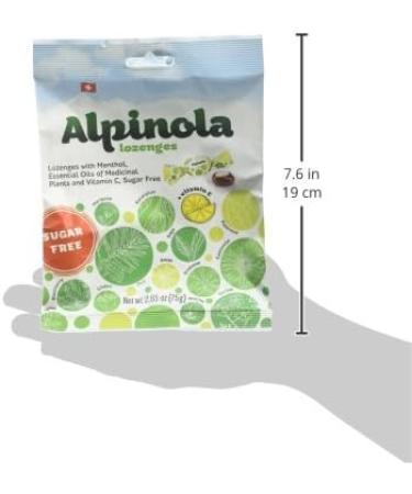 Alpinola Sugar-Free Lozenges with Menthol Essential Oils & Vitamin C - 17 Count - Buy Online on GoSupps.com