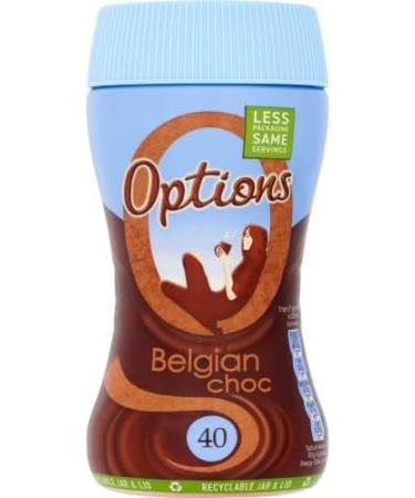 Options Belgian Hot Chocolate Jar 220g - 2 Pack | Instant Hot Chocolate Drink. - Buy Online on GoSupps.com