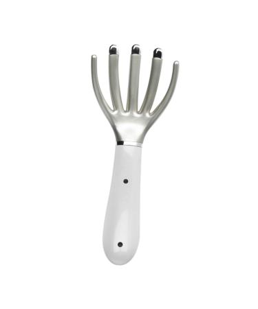 Magiclulu Massagekamm Hair Treatment Hair Care Strong Vibration Massage COMB Simple Design Massage Comb Scalp Scrub Brush Scalp Brush Mini Bush Massage device ABS White