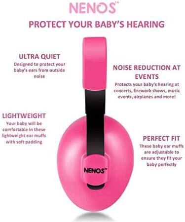 Baby Pink Noise Cancelling Ear Muffs for Newborns & Infants | Baby Ear Protection - Buy Online on GoSupps.com