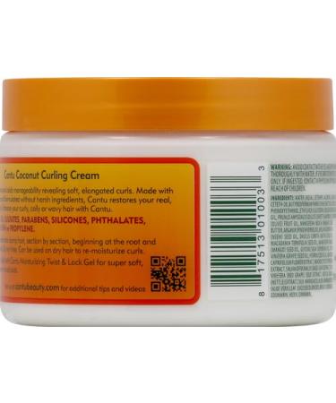 Cantu Shea Butter Coconut Curling Cream 12 Oz - Best Curl Definition & Moisture for Curly Hair | Shop Internationally - Buy Online on GoSupps.com