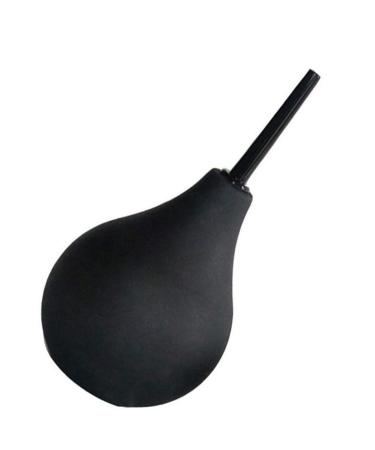 Healifty 224 ml Silicone Ear Syringes Air Bubbles Washing Ear Ball Cleaning Toner Dust Suction Ball Size L (Black)