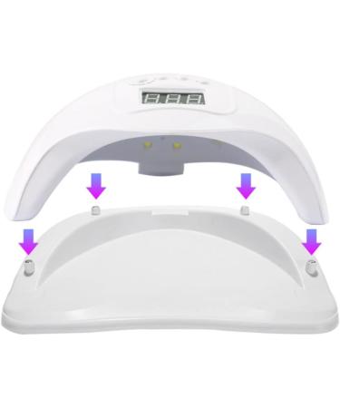UV Nail Lamp Gel LED Light Polish Dryer Manicure Machine 48W Curing Auto Sensor 4 Timer Setting Fast Drying White - Buy Online on GoSupps.com