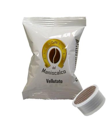 100 Coffee Capsules Aroma VELLUTATO Café del Maniscalco compatible Espresso Point