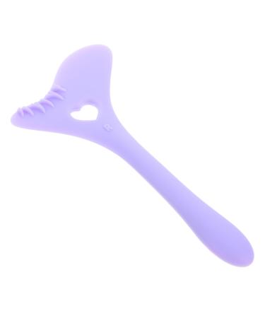 NOLITOY Eyeliner Stencils Eyeliner Stamp Silicone Molds Eyelash Spoolies Eyeliner Guide Tool Multifunction Protective Pad 12.00X6.00X0.50CM Purple