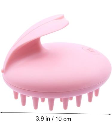 Partykindom 3-in-1 Shower Hairbrush & Scalp Massager for Hair Growth - Pink Shampoo Brush with Automatic Massage Function - Buy Online on GoSupps.com