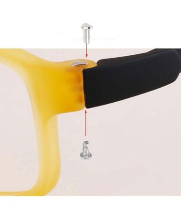 VekkEr Kids Eyeglass Temple Replacement - Universal TR Silicone Temples | 1 Pair Orange - Durable Repair Parts for Students - Buy Online on GoSupps.com