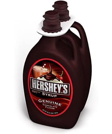 Hershey's Chocolate Syrup Genuine Chocolate Flavour | Chocolate Flavour Hersheys Dessert Topping | Kids' Favourite Chocolate Sauce -Vegetarian-Friendly Sweets | Pack of 2 x 1.36Kg | Sold by EPL
