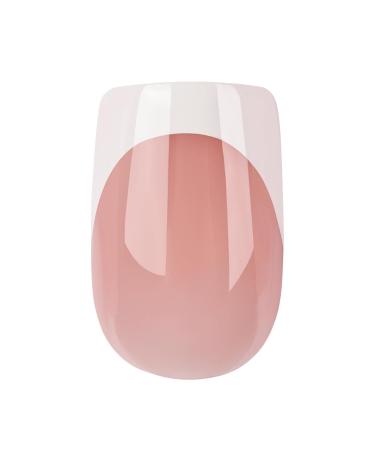White French Tip Press on Nails - 150 PCS Gel Nail Tips | Short Square Acrylic False Nails with Glue - Extra Short Pink & Nude Glossy Finish - Buy Online on GoSupps.com