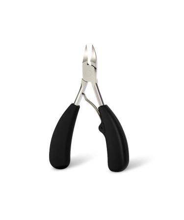 OPKDE Stainless Steel Nail Clippers Paronychia Dead Skin Remover Trimming Nail Clipper Pedicure Tool Toenail Ingrown Nail Scissors(Black)