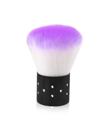 Ipetboom 1 Set Manicure Kits Mushroom Kit Pedicure Kit Sanding Buffing Block Mushroom Cleaning Brush Makeup Powder Blush Barrette Clips for Crafts Makeup Brush Large Nail Sponge Purple