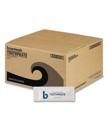 Boardwalk Single Use Toothpaste Packets Case of 1000 Peppermint Whitening 100% Paraben & Gluten-Free Vegan and 100% Cruelty Free Fluoride-Feee