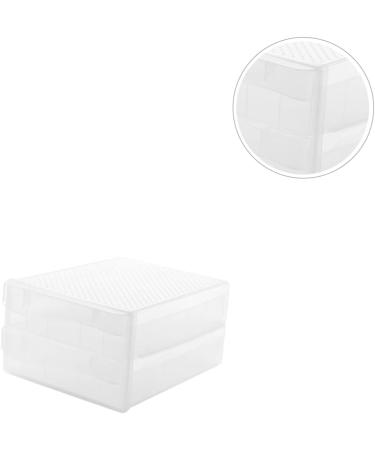 1 pc box Container Household Plastic Trays Transparent Containe Dumplings Double-deck Home re-usable Transparent Color 34X26CM double-deck - Buy Online on GoSupps.com