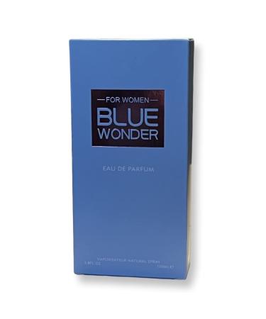 BLUE WONDER For Women Eau de Parfum - Top Notes of Sicilian Lemon Cedar and Bluebell - 3.4 Fl Oz - Buy Online on GoSupps.com