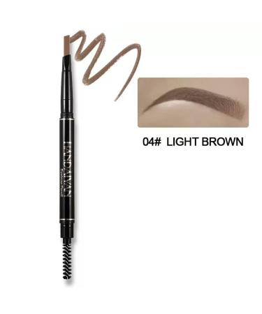 JIALII Waterproof Professional Auto-Rotating Double-Ended Eyebrow Pencil (04 Light Brown) - Buy Online on GoSupps.com