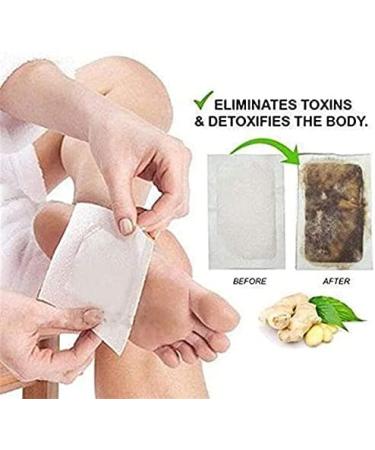 MFLB Anti Swelling Ginger Detoxing Patch Ginger Detox Foot Patches Foot Detox Pads Remove Body Toxins Promote Blood Circulation Relieve Stress Improve Sleep (50pcs) - Buy Online on GoSupps.com
