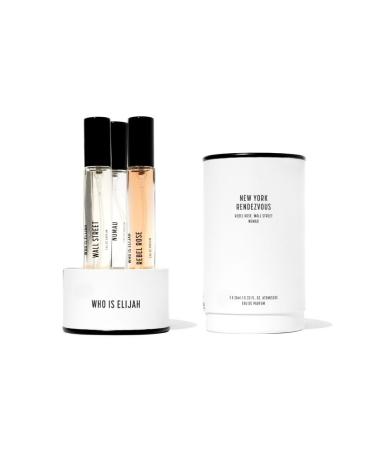 The New York Rendezvous Trio Perfume Unisex Eau de Parfum for Men & Women Travel Fragrance Set Rebel Rose Wall Street & Nomad Gifts for Women & Men Unisex Cologne 0.3 Fl Oz x 3