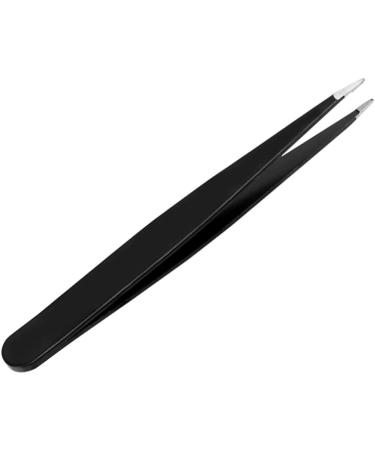 Guvkeug Set of 4 tweezers for DIY eyebrows anti-static stainless steel tweezers beauty tool black - Buy Online on GoSupps.com