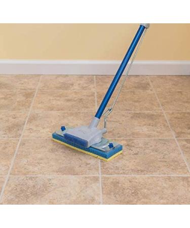 Quickie Butterfly Sponge Floor Wet Mop - Blue, Built-in Wringer - Indoor/Outdoor Cleaning for Tile, Bathroom, Garage, Wood - Commercial/Residential Use - (454) - Buy Online on GoSupps.com