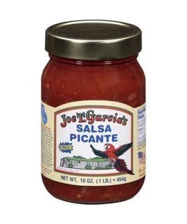 Joe T Garcia's Salsa Picante 16oz Glass Jar (Pack of 3) - Medium Heat | Authentic Mexican Flavor - Buy Online on GoSupps.com