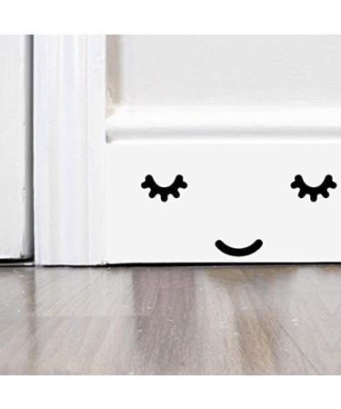 Sleepy Eye Lashes Face Wall Sticker | Funny Mice Decal for Home Skirting Board by Inspired Walls - International Shipping Available - Buy Online on GoSupps.com