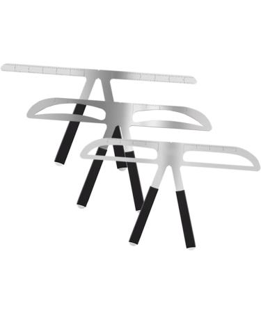 Housoutil 2pcs Eyebrow Grooming Stencil Make up Kit Modeling Brow Stencils Template Miss Modify Balance Ruler - Buy Online on GoSupps.com
