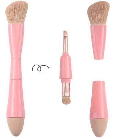 carrub Makeup Brush Glam Blend Eyeshadow Brush Set Foundation Brush Beauty Tool Multifunctional Portable Beauty Pen(Pink) - Buy Online on GoSupps.com