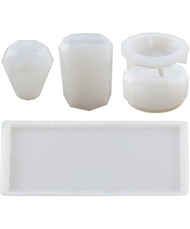 4Pcs Silicone Molds for Bathroom Accessories - Resin Casting Molds for Diffuser Toothbrush & Cup Set - Buy Online on GoSupps.com