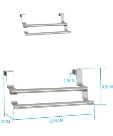 Angoily Towel Holder 3pcs Over The Cabinet Towel Hanger Over The Door Towel bar Stainless Steel Towel Hanger Bathroom mediumx3pcs As Shownx3pcs - Buy Online on GoSupps.com