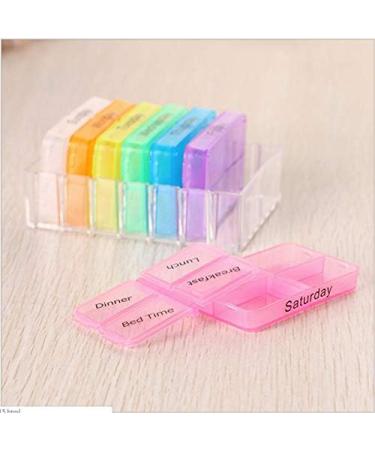 28 Compartment Daily Pill Case | Weekly Pill Organizer for Vitamins & Medications | Travel-Friendly Medication Planner - Buy Online on GoSupps.com