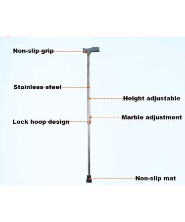 Canes Walking Stick Crutch for Elderly Seniors Telescopic Walking Cane Height Adjustable Lightweight Aluminum Walking Aid for Men Women with Ergonomic Handle Made in China Run forward - Buy Online on GoSupps.com
