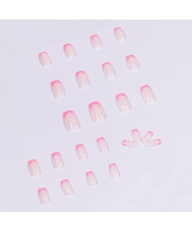 RikView French Acrylic Press on Nails - Medium Length Square Fake Nails in Nude Pink - Buy Online on GoSupps.com