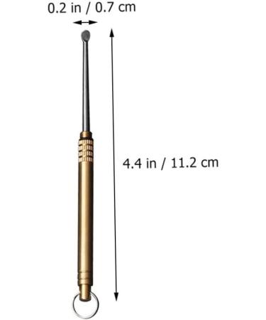 Titanium Alloy Ear Spoon Tool for Ear Cleaning - Golden Ear Picks for Earwax Removal and Ear Care - Buy Online on GoSupps.com