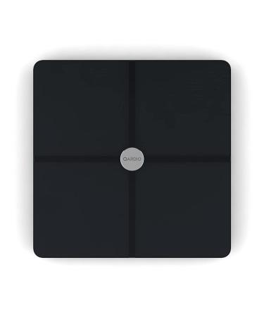 QardioBase X Smart WiFi Scale and Full Body Composition 12 Fitness Indicators Analyzer. App-Enabled for iOS, Android, iPad, Apple Health. Athlete, Pregnancy and Multi-User Modes. Black