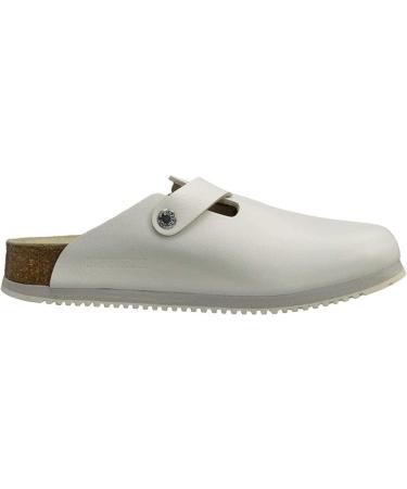 Buy Birkenstock Men's Boston SFB Sandals - White Narrow Fit for Women & Men | International Shipping Available - Buy Online on GoSupps.com