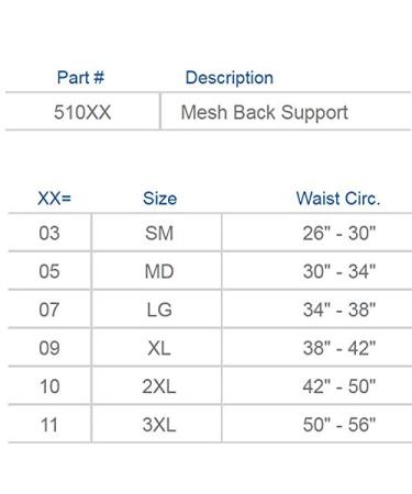 Buy United Ortho 51010 Mesh Back Support - XX-Large Black | Best International Shipping - Buy Online on GoSupps.com