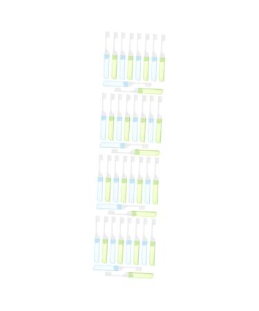 Gatuida 40 Pcs Portable Toothbrush Cleaning Brush Case PP Home Travel