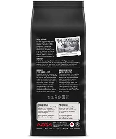 Caf Agga - Espresso Novello - Whole Bean Coffee - Dark Espresso Roast - 100% Arabica Beans - BRCGS & Kosher Certified - Excellent for Latt s - 908g (2 lb) - Buy Online on GoSupps.com