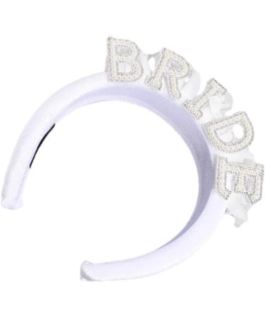 TQUXNGA Artificial Pearl Headband for Wedding Party Elegant Hairhoop for Bride Bridal Shower Bachelorettes Party Headwear Velvet mesh lace sty - Buy Online on GoSupps.com