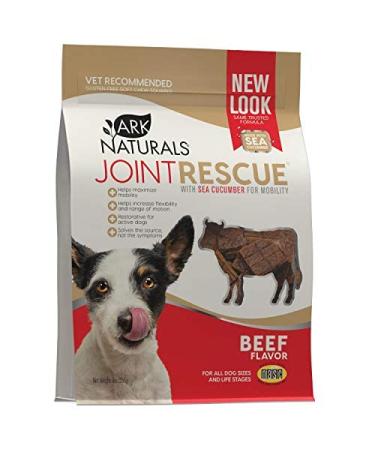 Ark Naturals Sea Mobility Joint Rescue Dog Treats, Beef Flavor, Joint Supplement with Glucosamine & Chondroitin (9 Ounce (Pack of 1)) Beef 9 Ounce (Pack of 1)