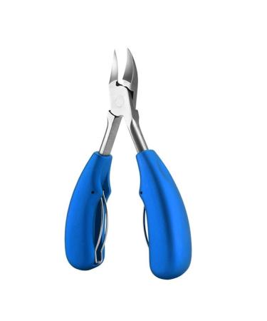 Nail Clippers Steel Trimmer Professional Cutter Feet Toenail Nipper Tool Set (Color : 1PC Blue)