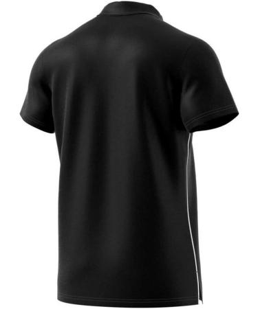 Buy adidas Men's Core 18 Polo Shirt - Black/White | International Shipping Available - Buy Online on GoSupps.com