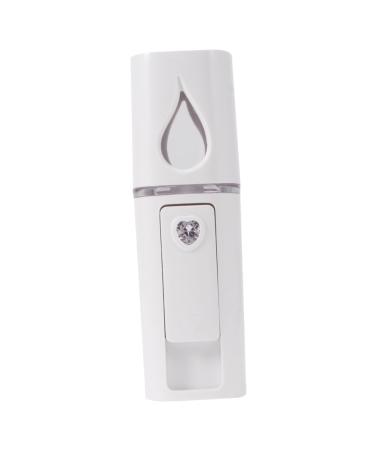 BIUDECO 1pc Nano Mist Sprayer Mini Face Humidifier Mini Dollhouse Food Resin White Face Steamer Cosmetic 10.5*3cm White