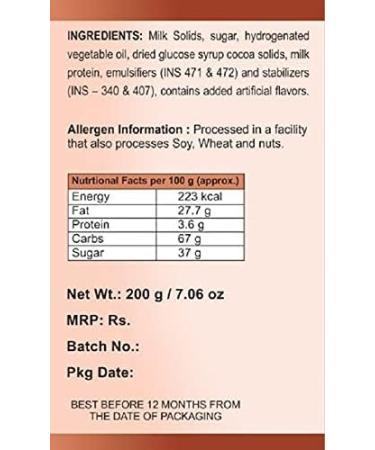 Whipping Cream Powder Chocolate & Vanilla Flavour Combo 200 GM x 2 - Buy Online on GoSupps.com