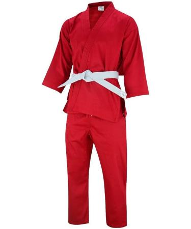 Jaguar Pro Gear Essential Lightweight Red Karate Uniform Gi - Kids Adults Unisex + Free White Belt - Buy Online on GoSupps.com