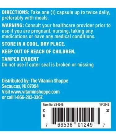 Vitamin Shoppe Vitamin C 500MG Antioxidant for Immune & Cardio Health - 100 Capsules - Buy Online on GoSupps.com