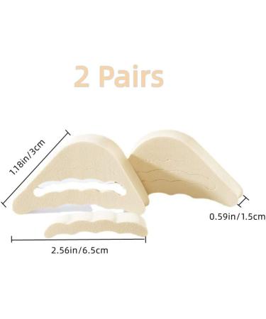 2 Pairs Soft Sponge Shoe Fillers for Big Shoes - Breathable Toe Inserts for High Heel Pain Relief - Buy Online on GoSupps.com